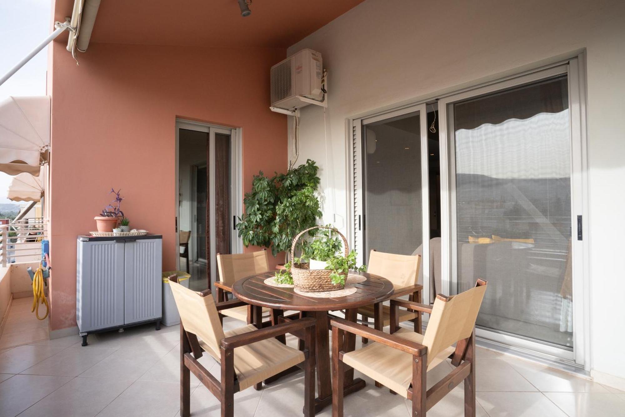 Maria'S Airport Apartment Koropion Ngoại thất bức ảnh